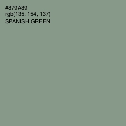 #879A89 - Spanish Green Color Image
